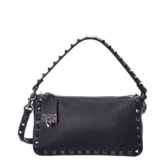Valentino Bags Valentino Rockstud Small Grainy Leather Crossbody